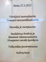 Kevätkokouksen Menu